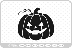 Halloween Pumpkin Jack O Lantern SVG PNG DXF Product Image 1