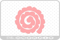Rolled Flower SVG PNG DXF Product Image 1