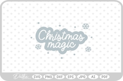 Christmas Quote Script Festive Winter SVG PNG DXF Product Image 1