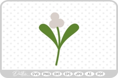 Mistletoe Christmas Plant SVG PNG DXF Product Image 1