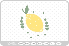 Lemon Citrus Fruit SVG PNG DXF Product Image 1