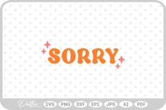 Sorry Sparkle SVG PNG DXF Product Image 1