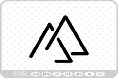 Abstract Line Triangle Shape SVG PNG DXF Product Image 1