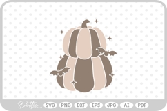Halloween Pumpkins Bats Spooky SVG PNG DXF Product Image 1