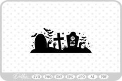 Zombie Hand Gravestone Tombstone Scene Cemetery Halloween Product Image 1