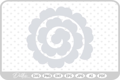 Rolled Paper Flower SVG PNG DXF Product Image 1