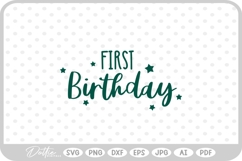 Babies First Birthday Baby Milestone Baby SVG PNG DXF Product Image 1