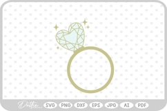 Engagement Wedding Rings Ring Love SVG PNG DXF Product Image 1