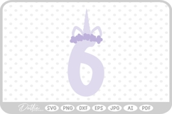 Unicorn Number 123456789 SVG PNG DXF Product Image 1