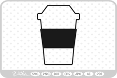 Coffee Cup Hot Drink SVG PNG DXF Product Image 1