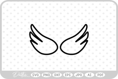 Wings SVG PNG DXF Product Image 1