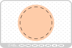 Dashed Circle SVG PNG DXF Product Image 1