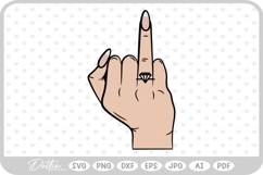 Bride Finger Engagement Wedding Ring Love SVG PNG DXF Product Image 1