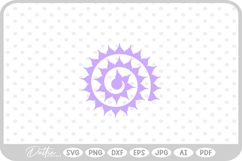 Rolled Flower Paper Craft SVG PNG DXF Product Image 1