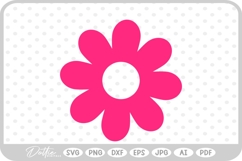 Simple Cute Flower SVG PNG DXF Product Image 1