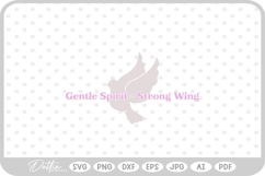 Dove Quote SVG PNG DXF Product Image 1