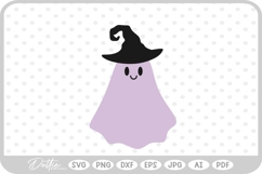 Halloween Ghost Witch SVG PNG DXF Product Image 1