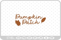 Pumpkin Patch Autumn Fall Quote SVG PNG DXF Product Image 1
