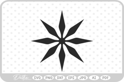 Snowflake Christmas Festive Winter SVG PNG DXF Product Image 1