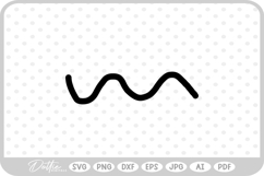 Wiggly Wavy Line Zig Zag Outline Shape Doodle SVG PNG DXF Product Image 1