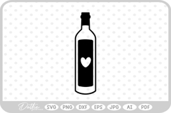 Wine Bottle Drink SVG PNG DXF Product Image 1
