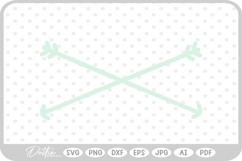 Arrow Decorative Line Cute Scandi Simple Drawn SVG PNG DXF Product Image 1
