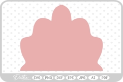 Flower Petal Shape Silhouette SVG PNG DXF Product Image 1