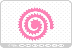 Rolled Flower SVG PNG DXF Product Image 1