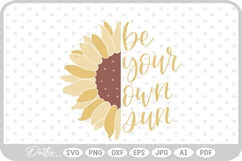 Sunflower Floral Flower Nature SVG PNG DXF Product Image 1