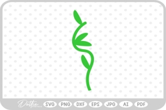 Stem With Leaves SVG PNG DXF Product Image 1