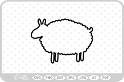 Sheep SVG PNG DXF Product Image 1