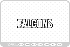 FalconsSports Team SVG PNG DXF Product Image 1
