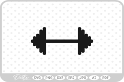 Dumbbell Weight Workout Gym Fitness SVG PNG DXF Product Image 1