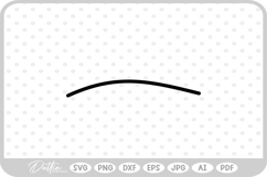 Line Underline Silhouette Shape Doodle SVG PNG DXF Product Image 1