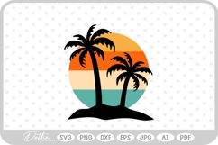 Palm Tree Tropical Plant SVG PNG DXF Product Image 1