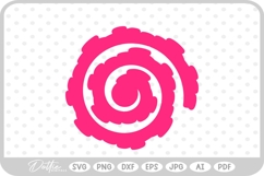 Rolled Flower SVG PNG DXF Product Image 1
