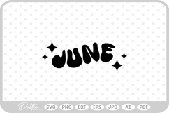 June Month SVG PNG DXF Product Image 1