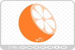 Orange Citrus Fruit SVG PNG DXF Product Image 1