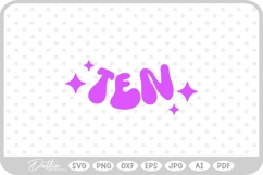 Ten SVG PNG DXF Product Image 1