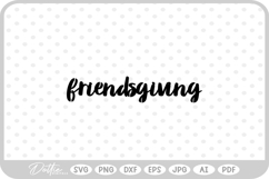 Friendsgiving Thanksgiving Quote Fall SVG PNG DXF Product Image 1