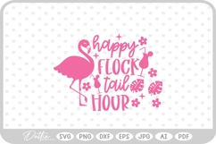 Flamingo Quote Bird SVG PNG DXF Product Image 1
