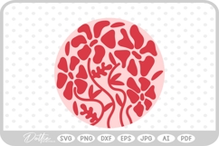 Abstract Flower Pattern Wavy Boho Botanic SVG PNG DXF Product Image 1