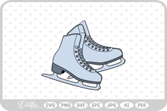 Ice Skate Figure Skates Sport Boot SVG PNG DXF Product Image 1