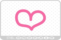 Heart Shape SVG PNG DXF Product Image 1