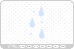 Rain Drop SVG PNG DXF Product Image 1