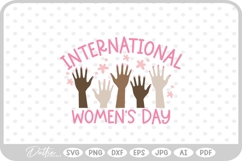 International Women's Day Quote Feminist Girl SVG PNG DXF Product Image 1