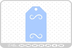 Christmas Tag Gift Present Winter Festive SVG PNG DXF Product Image 1