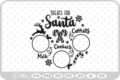 Plate For Santa Reindeers Christmas Eve Milk Cookies SVG PNG Product Image 1