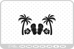 Vacation Palm Tree Tropical Plant SVG PNG DXF Product Image 1