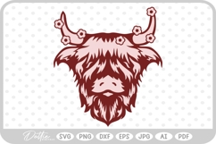 Highland Cow SVG PNG DXF Product Image 1
